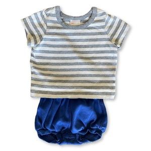Hanna Andersson 0-3m T-Shirt Bloomer Outfit